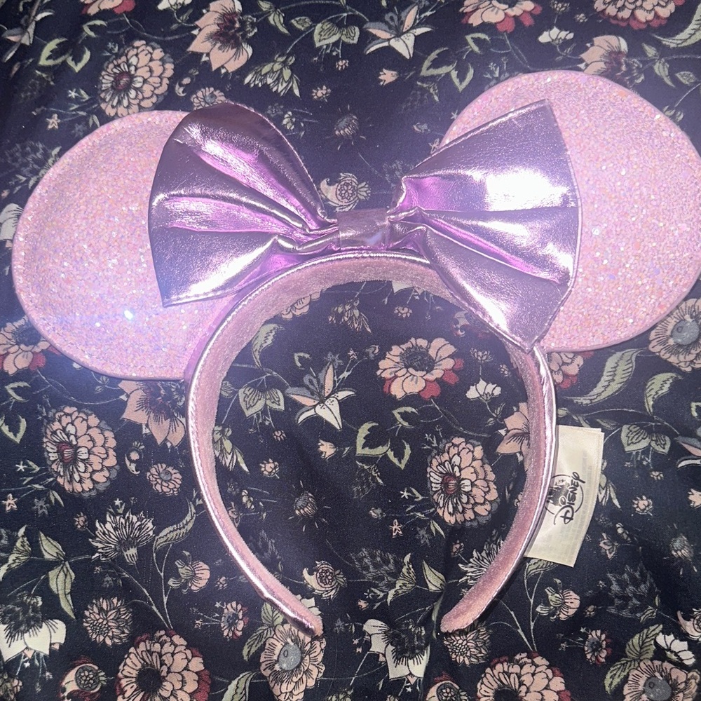 Lavender glitter Mickey Mouse Ears Headband